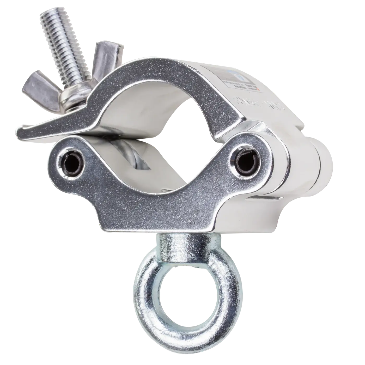 Silver half coupler with lifting eye for 48 to 51 mm tube
